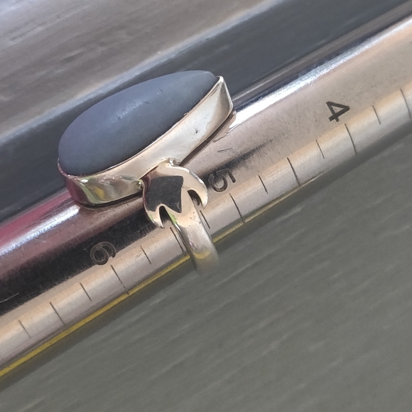 Owyhee Opal Sterling Silver Ring - Picture 7 of 8